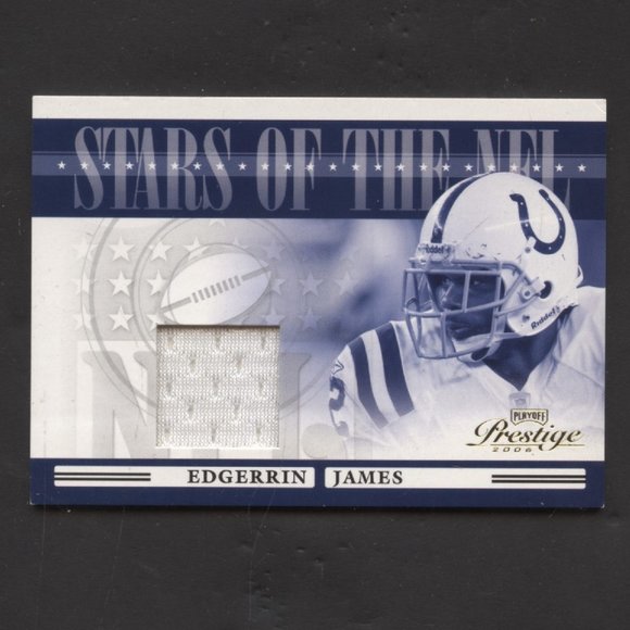 2006 PRESTIGE STARS OF THE NFL EDGERRIN JAMES JERSEY RELIC CARD - Picture 1 of 1